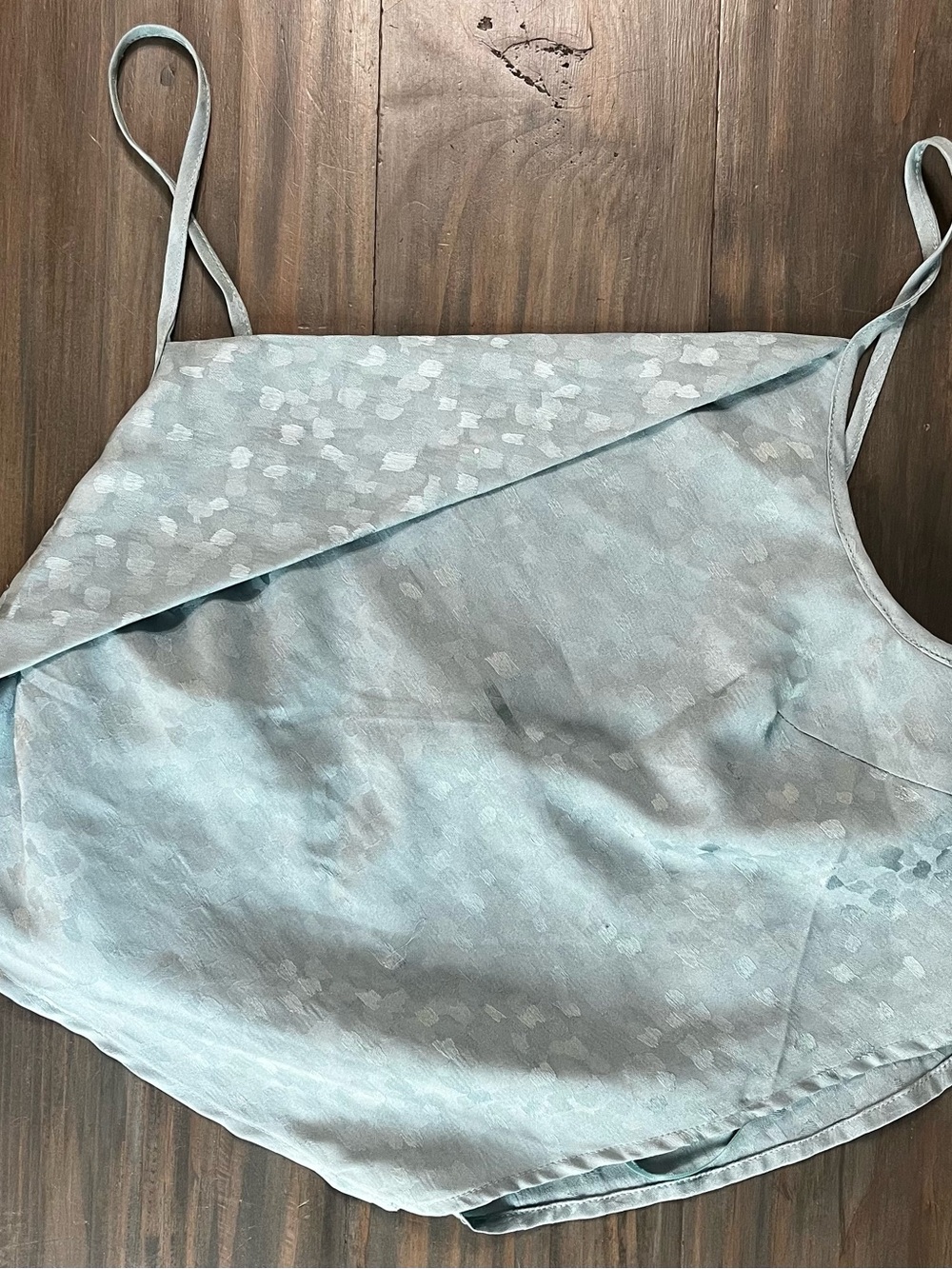 Le Lis Light Blue Satin Camisole